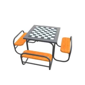 Mesa exterior de ajedrez