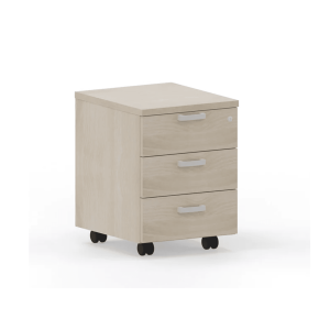 Cubeta con ruedas y 3 cajones