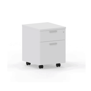 Cubeta con ruedas de 1 cajón+1 archivo