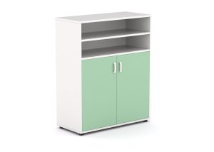 Armario mediano estante y puertas inferiores ESA11-PIE