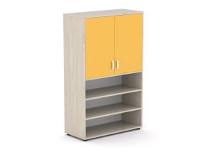 Armario mediano estantes bajos y puertas superiores ESA14-PSE