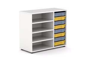 Armario 3 estantes y 1 gavetero ESA77-E1G