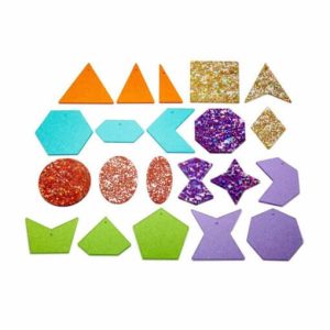 Formas brillantes arcoiris