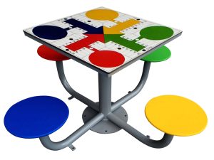 Mesa Antivandálica Juego Parchís