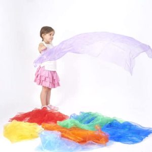 Paquete telas arcoiris organza