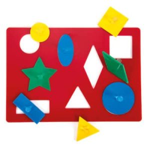 Rompecabezas de formas y colores para panel de luz