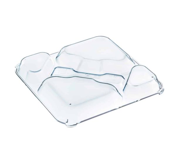 Tapa transparente para bandeja de 5 Compartimentos