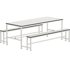 Mesa con bancos batientes - DUO