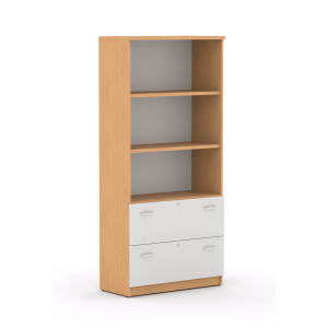 Armario estantería superior y cajones DADO