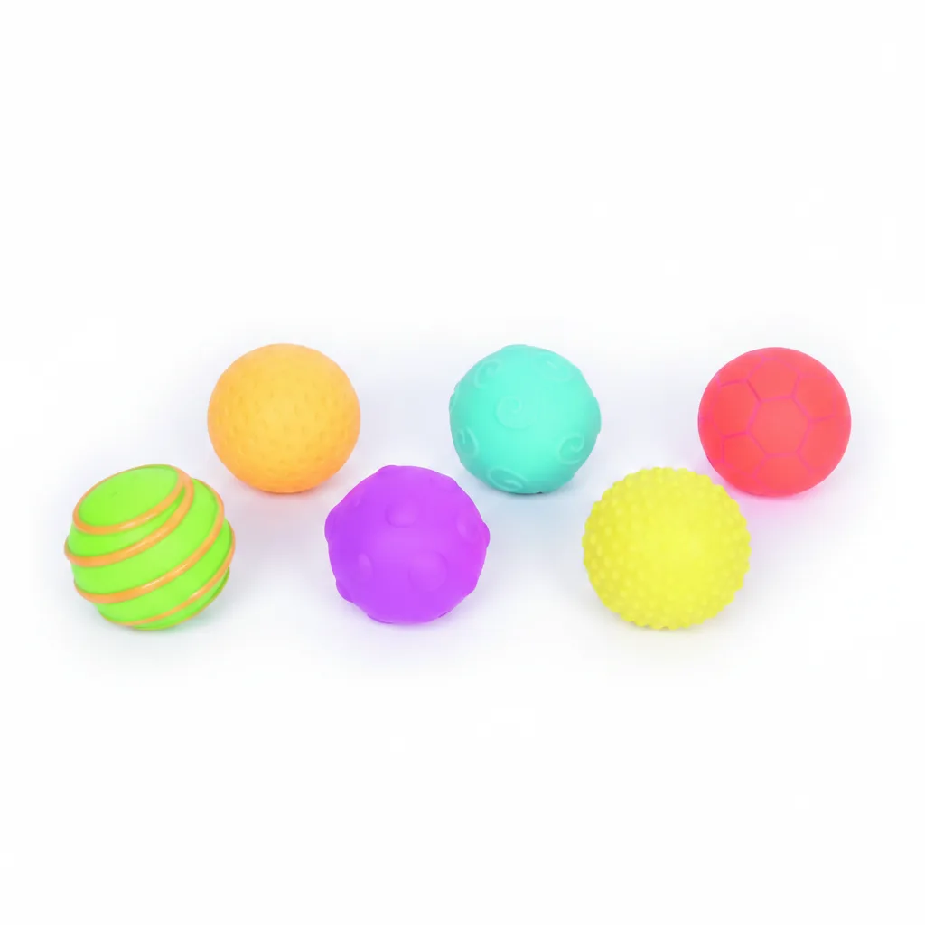 Pelotas sensoriales con textura