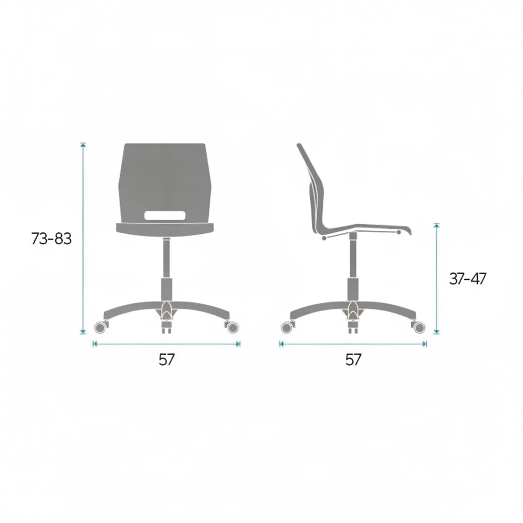 Silla profesor SLIM regulable - Imagen 6