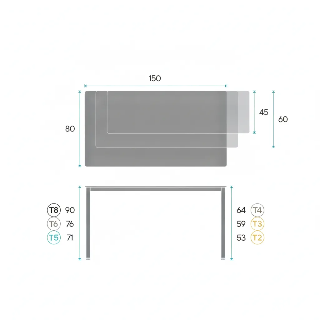 Mesa rectangular LINE usos múltiples - Imagen 5