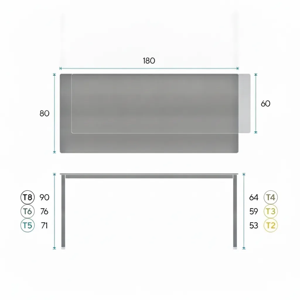 Mesa rectangular LINE usos múltiples - Imagen 6