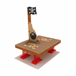 Muelle barco pirata