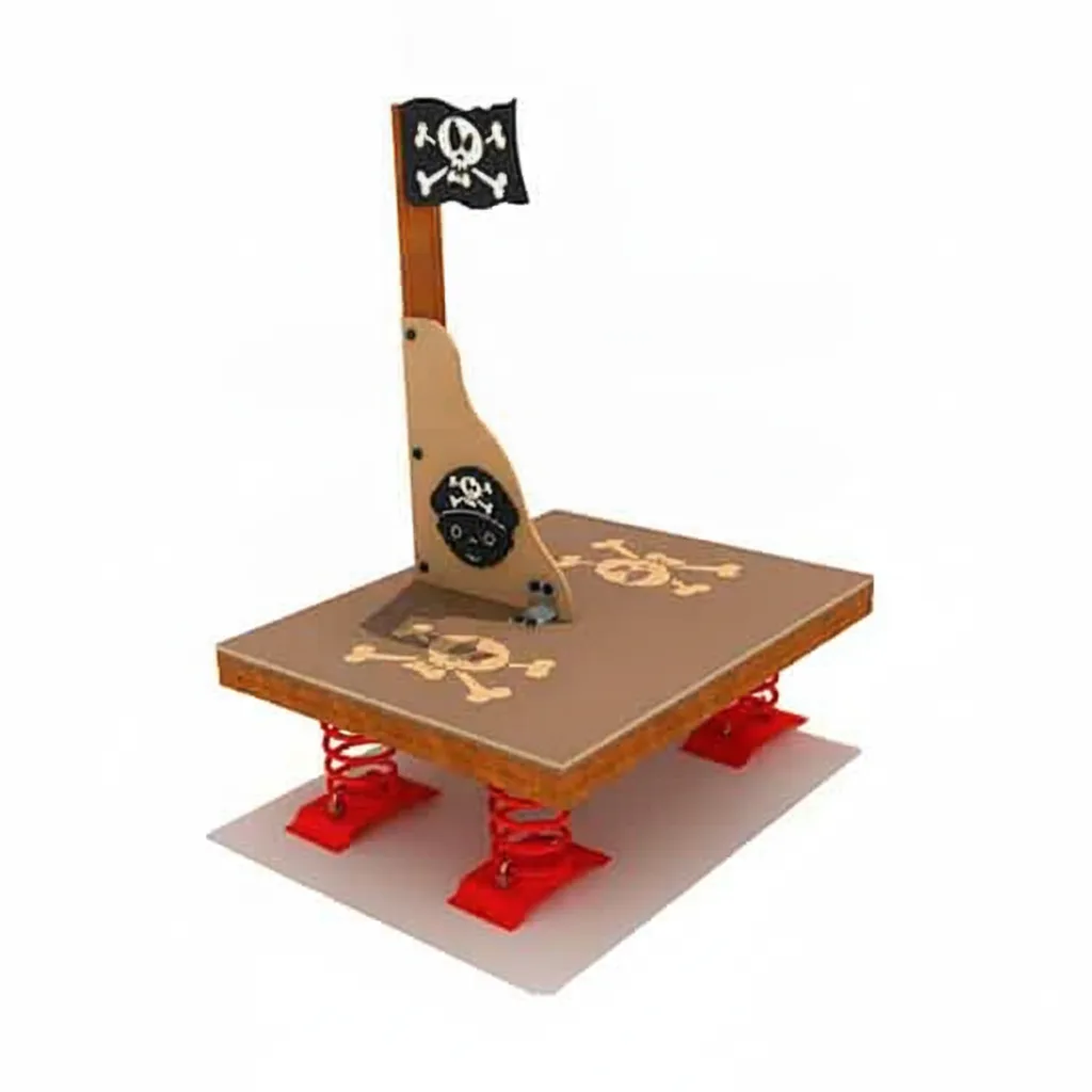 Muelle barco pirata