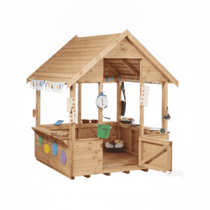Casa de juegos de madera
