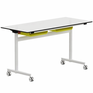 Mesa TWIST TWO Rectangular abatible con ruedas