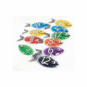 Peces de gel numerados