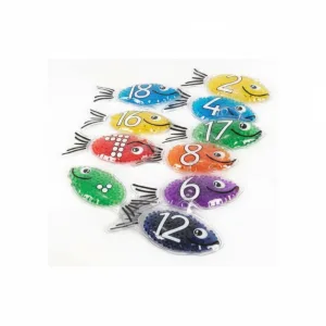 Peces de gel numerados