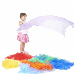 Paquete telas arcoiris organza