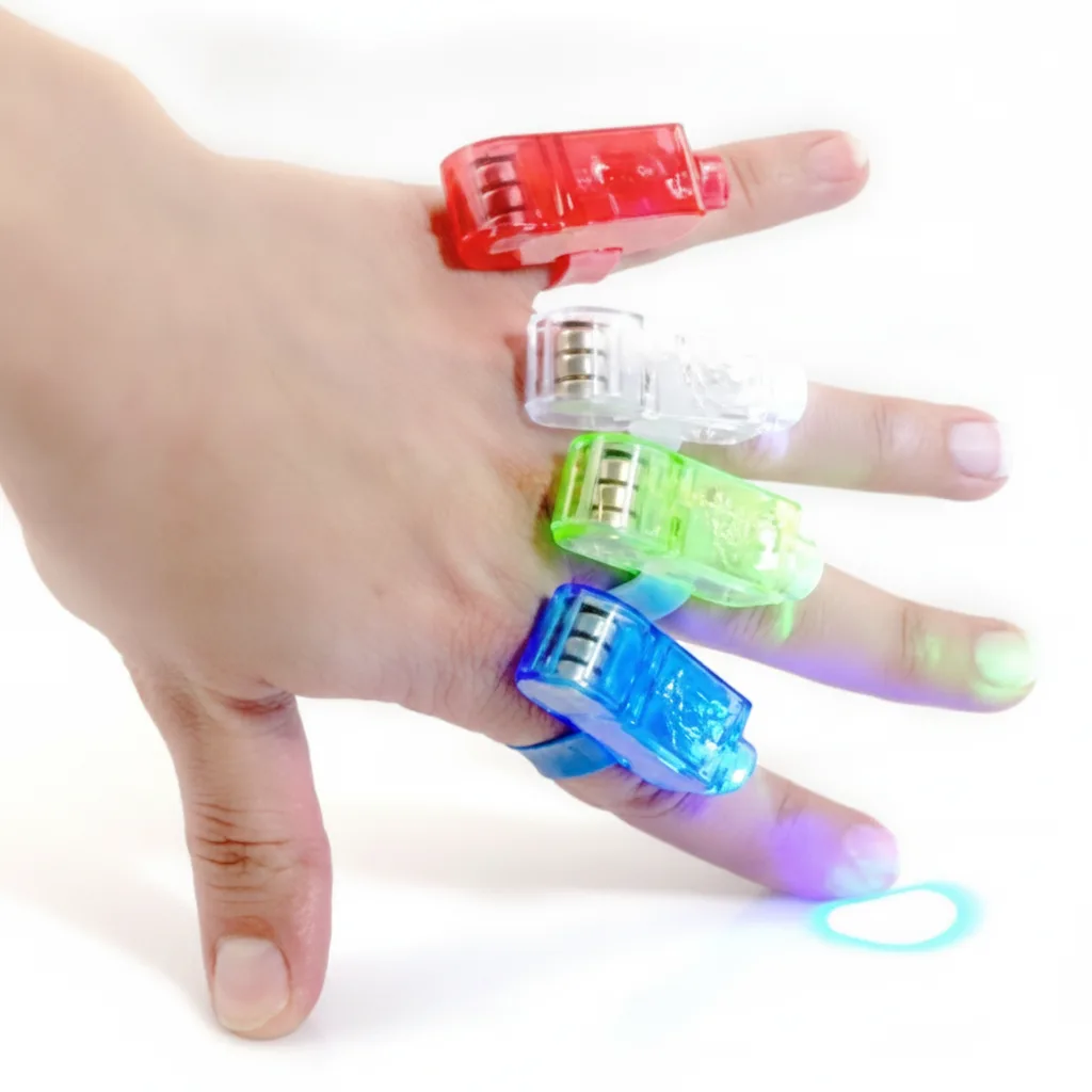 Pack de 12 dedos sensoriales luminosos