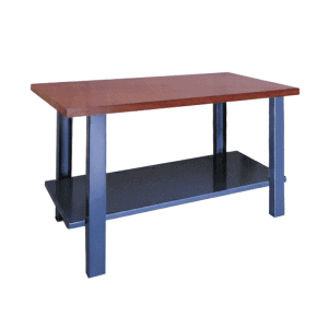 Mesa de taller con estructura metálica y sobre DM