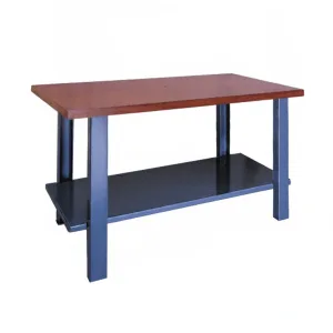 Mesa de taller con estructura metálica y sobre DM
