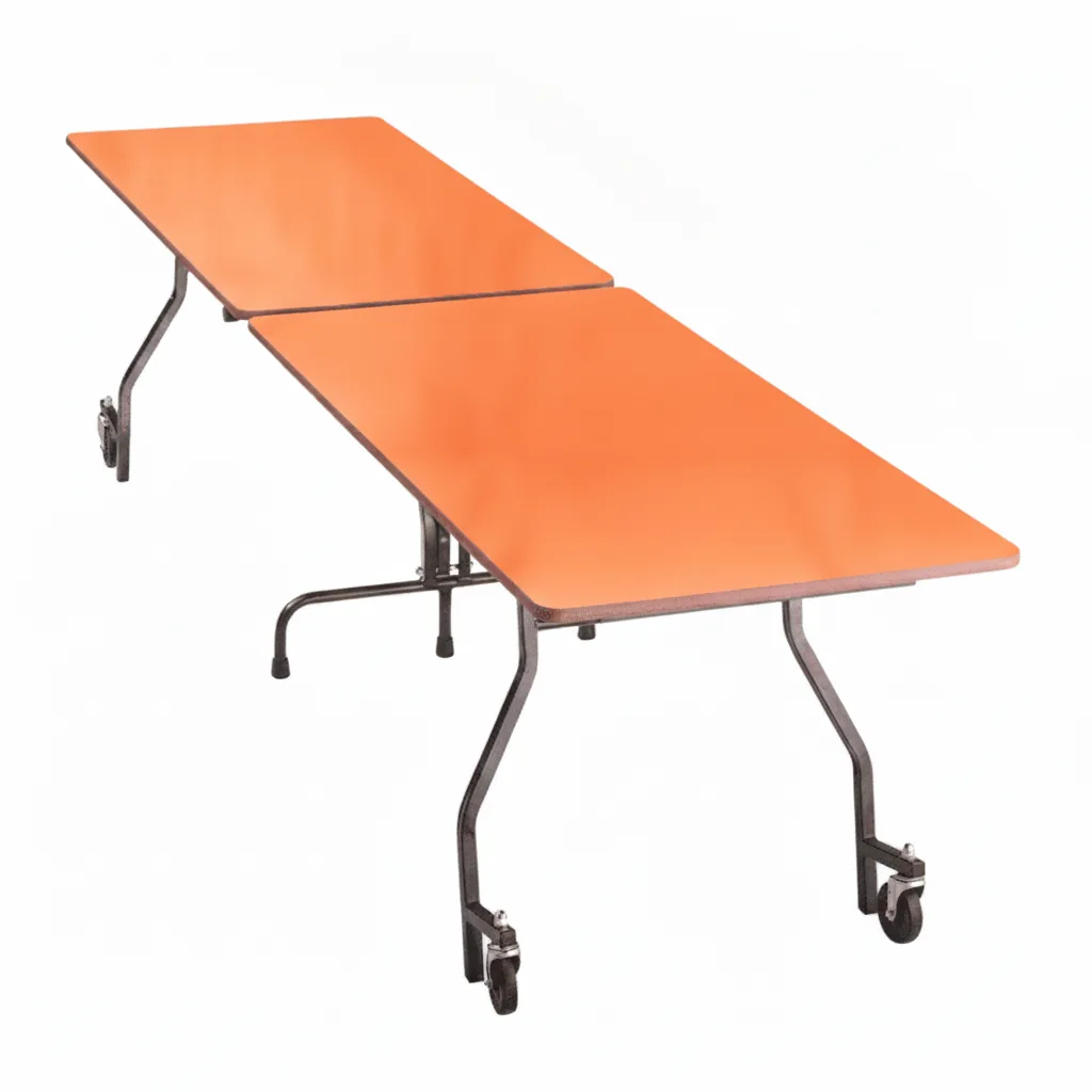 Mesa plegable y móvil sin asientos