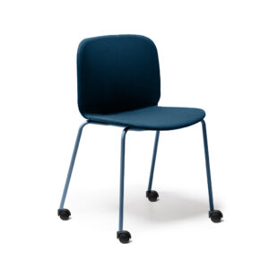 Silla tapizada VENT con ruedas