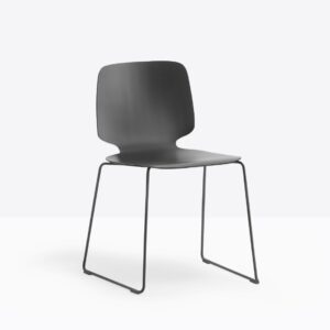 Silla BABILA 2720 madera, patas patín