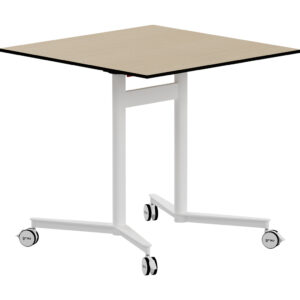Mesa cuadrada TEAM SQ abatible con ruedas